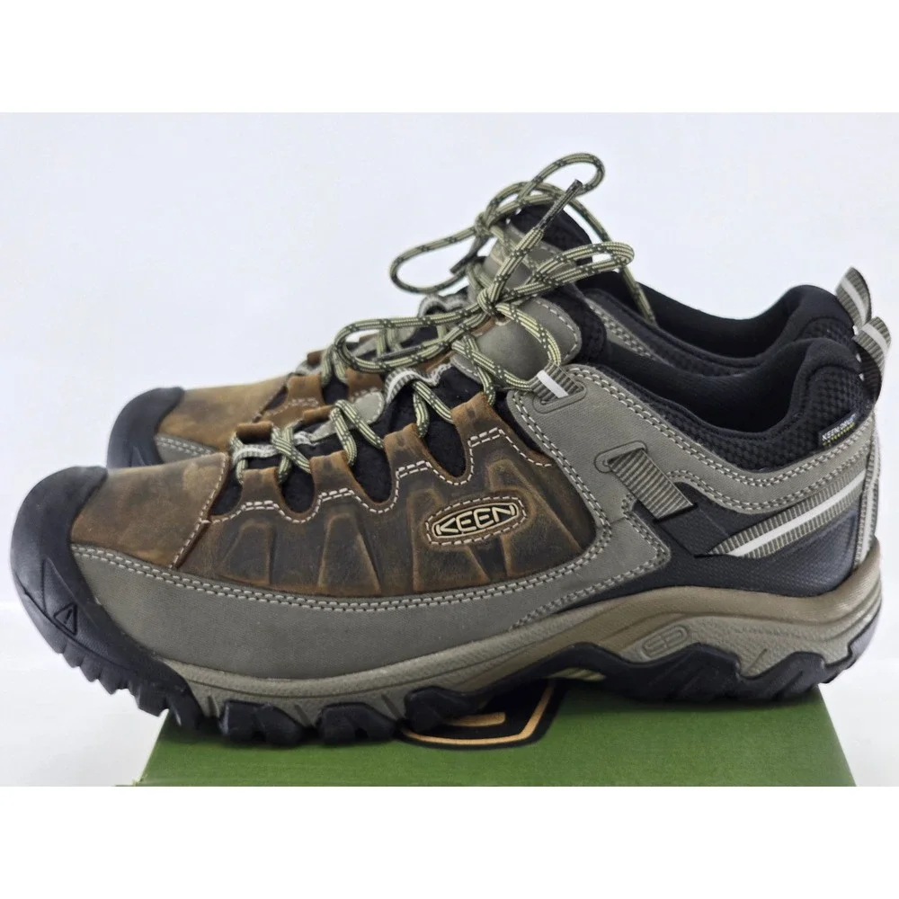 Keen Targhee III WP Wide Mens 11.5 Bungee Cord Black Hiking Shoes - Excellent